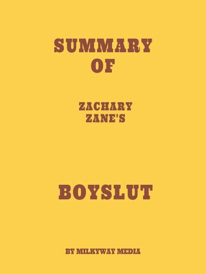 cover image of Summary of Zachary Zane's Boyslut